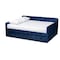 Baxton Studio Jona Blue Velvet and Button Tufted Full Size Daybed with Trundle 169-10846 - alternate 1